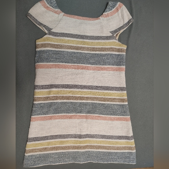 Texture & Thread Cap-sleeve dress in stripe. Madewell, S - Picture 1 of 3